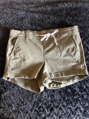 torrid Olive Green Drawstring Cuffed Shorts